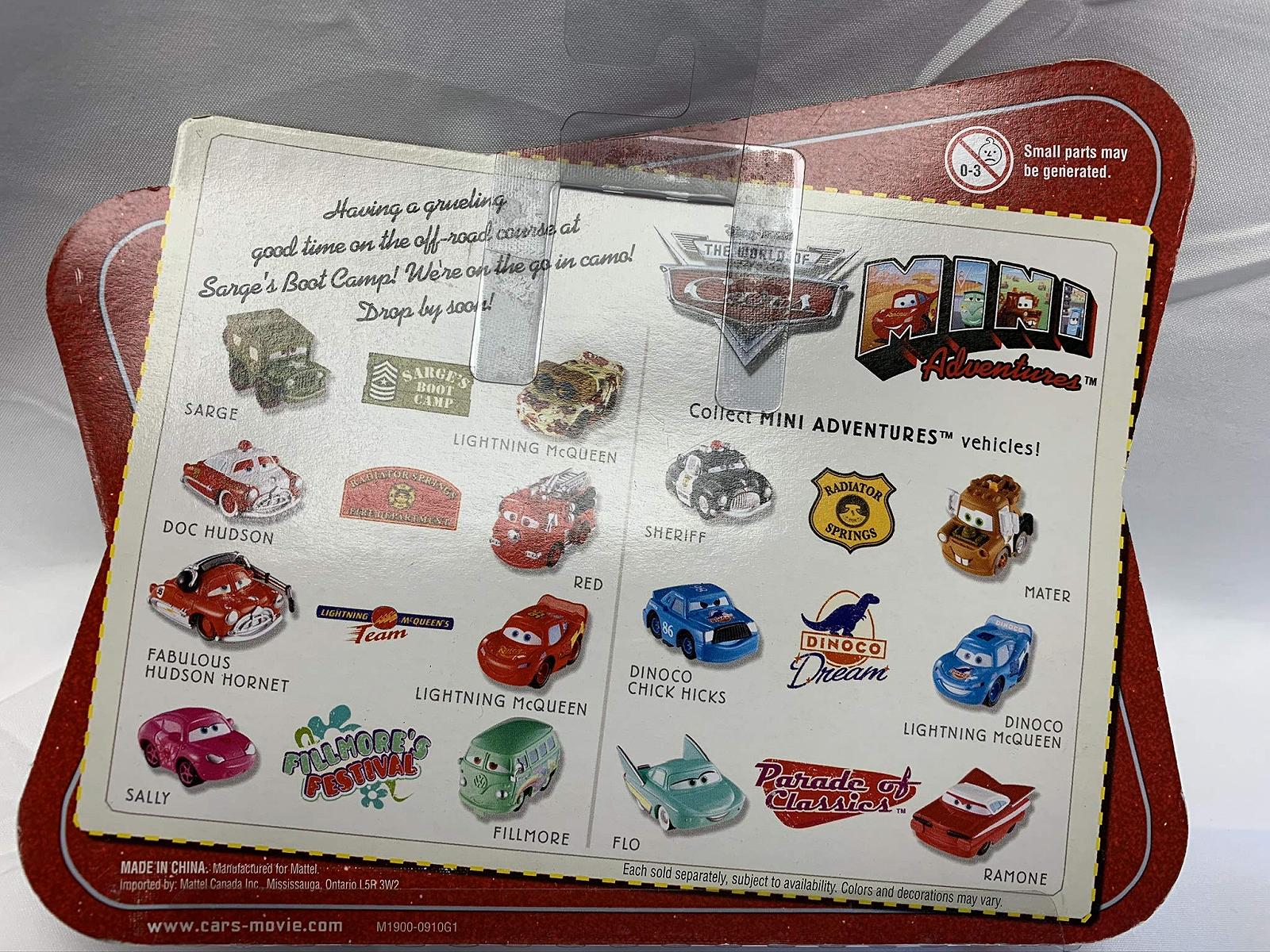 Машинки Cars Mini 2-шт Сарж/Пустельний Камо Маккуїн, фото №4