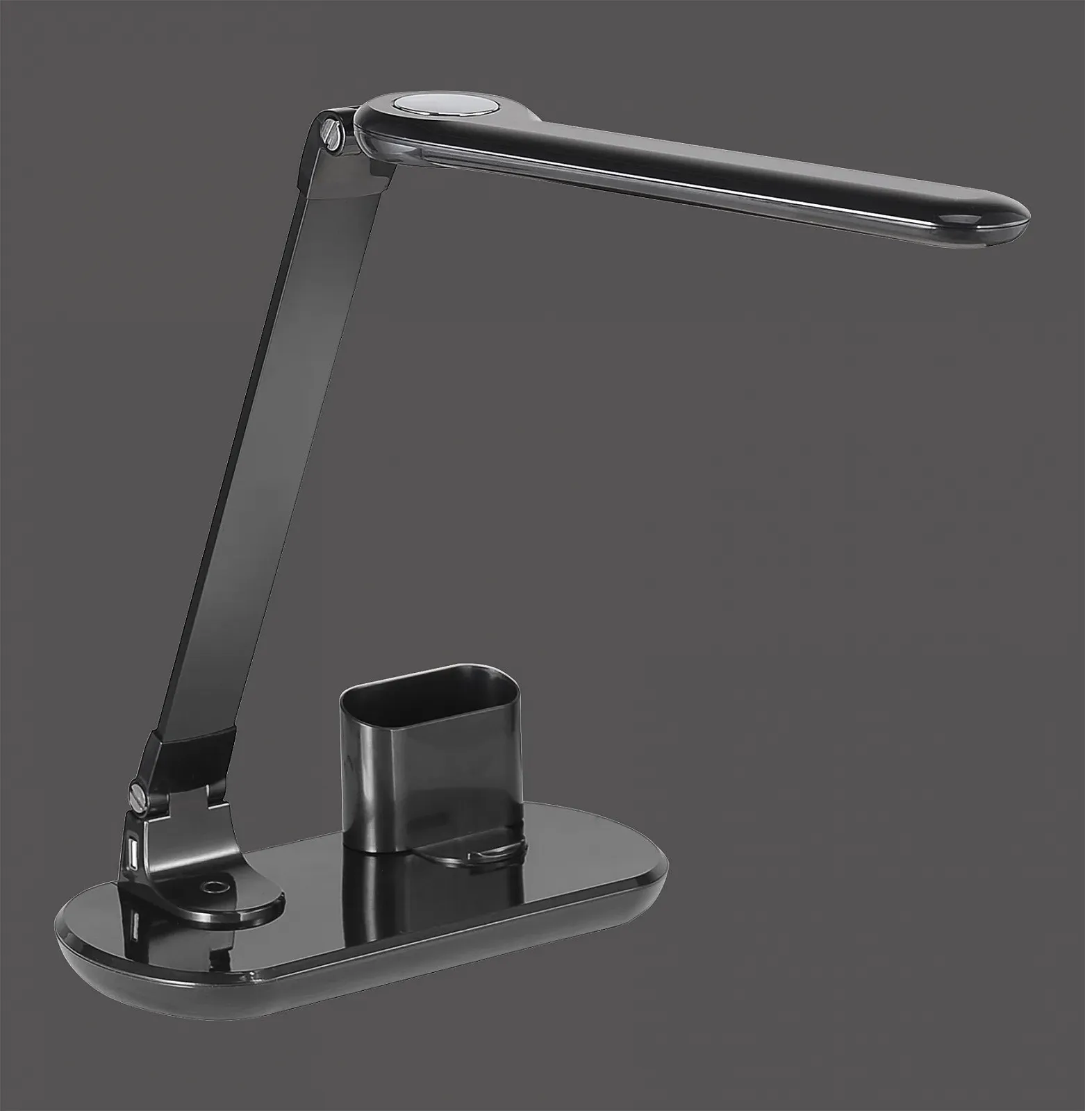 Настільна лампа для кабінету Leuchten Direkt Leon 11532-18 4.8 Вт теплий білий чорна USB, фото №4