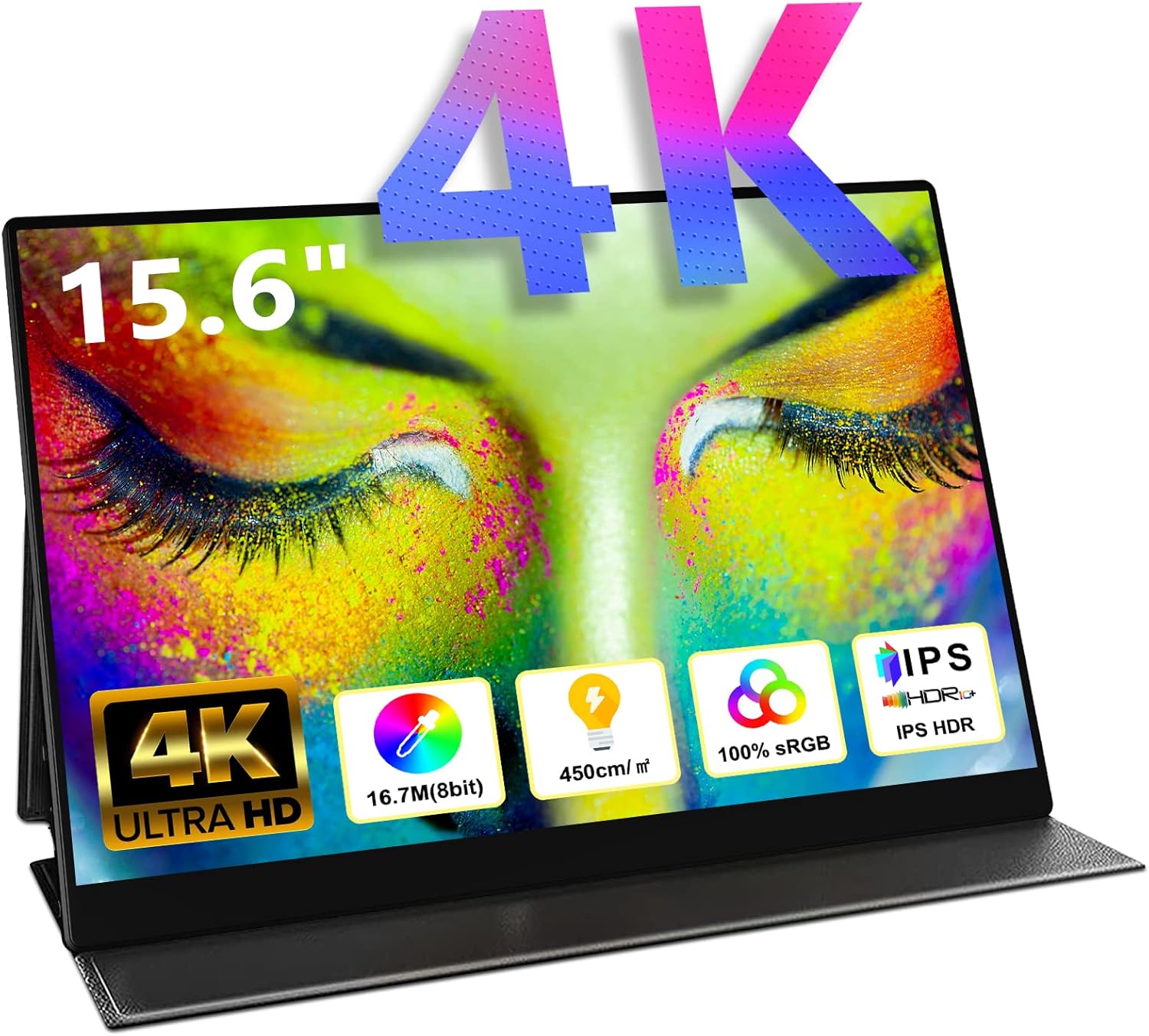 Портативний монітор 15.6" COOLHOOD GS156DM2 4K IPS 60 Гц, фото №1