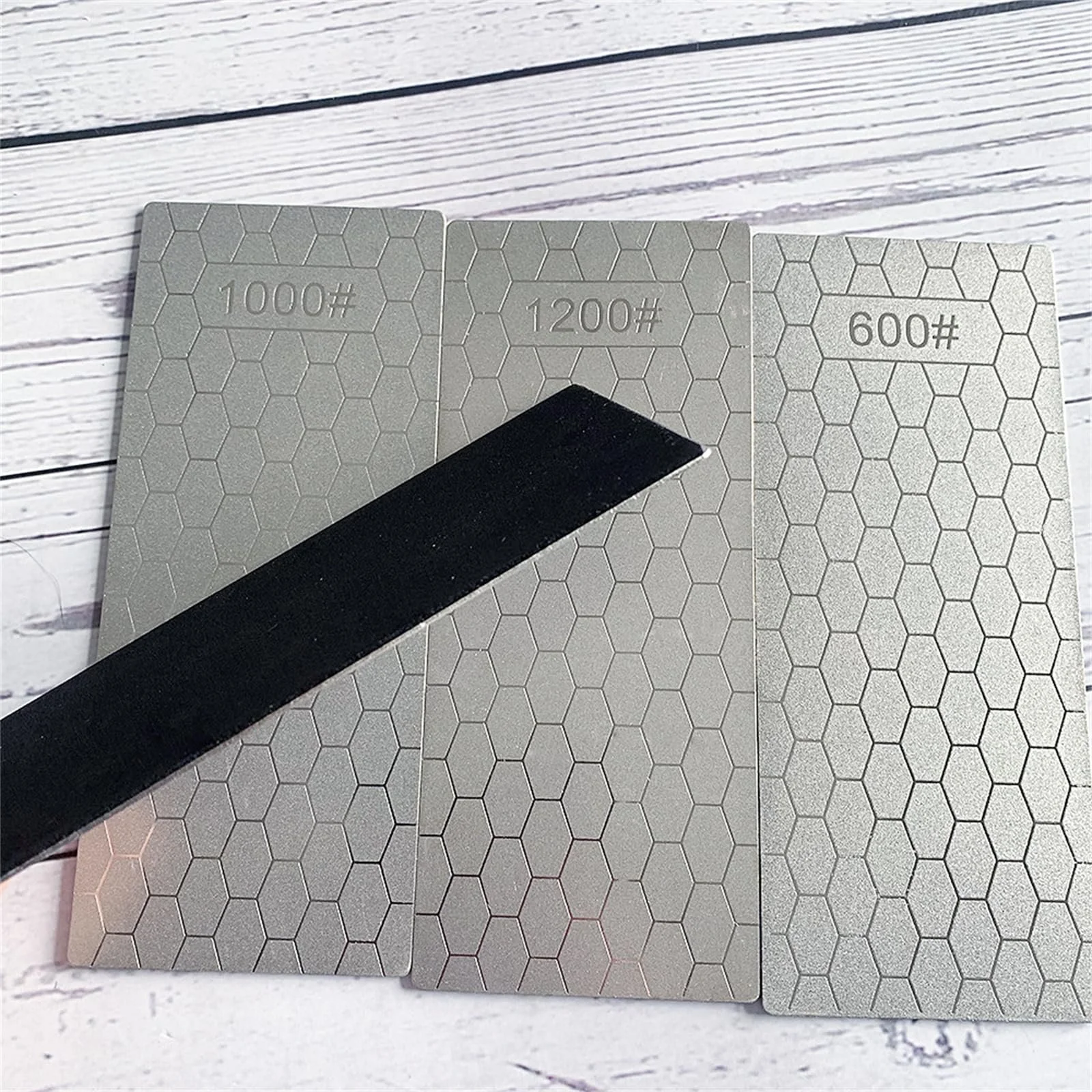 Камень точильный алмазный с нескользящим основанием 200/400/600/800/1000/1200/2000 зернистость сотовый дизайн, фото №8