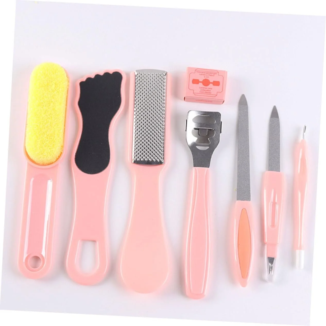 Набор инструментов для педикюра Healvian, 10 предметов, розовый, фото №7 Набор инструментов для педикюра Healvian, 10 предметов, розовый, фото №7