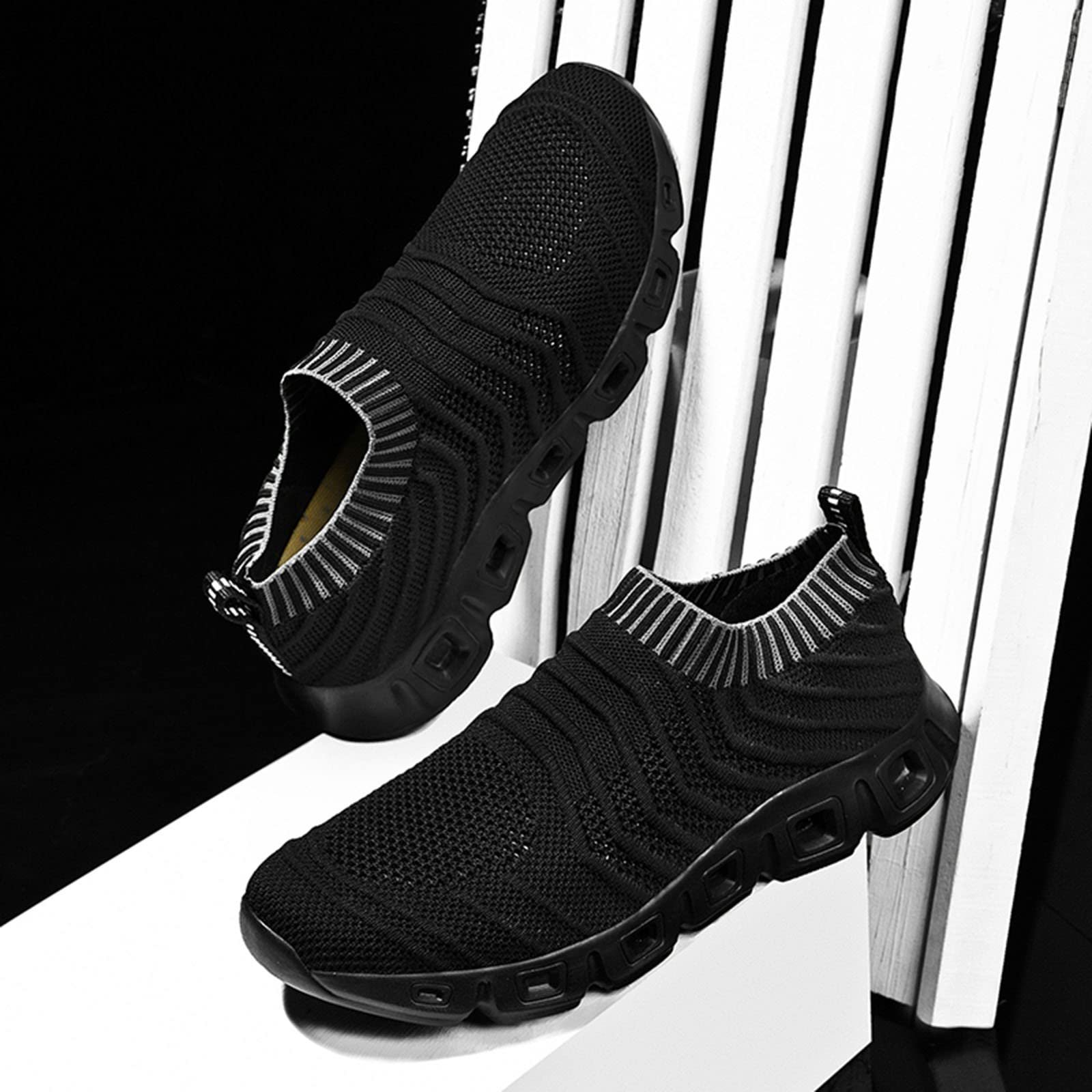 Кроссовки мужские Лето 2022 Hollow Fly Woven Легкие Дышащие Удобные Декомпрессионные Модные Красивые Спортивные Беговые Подъемные, фото №3