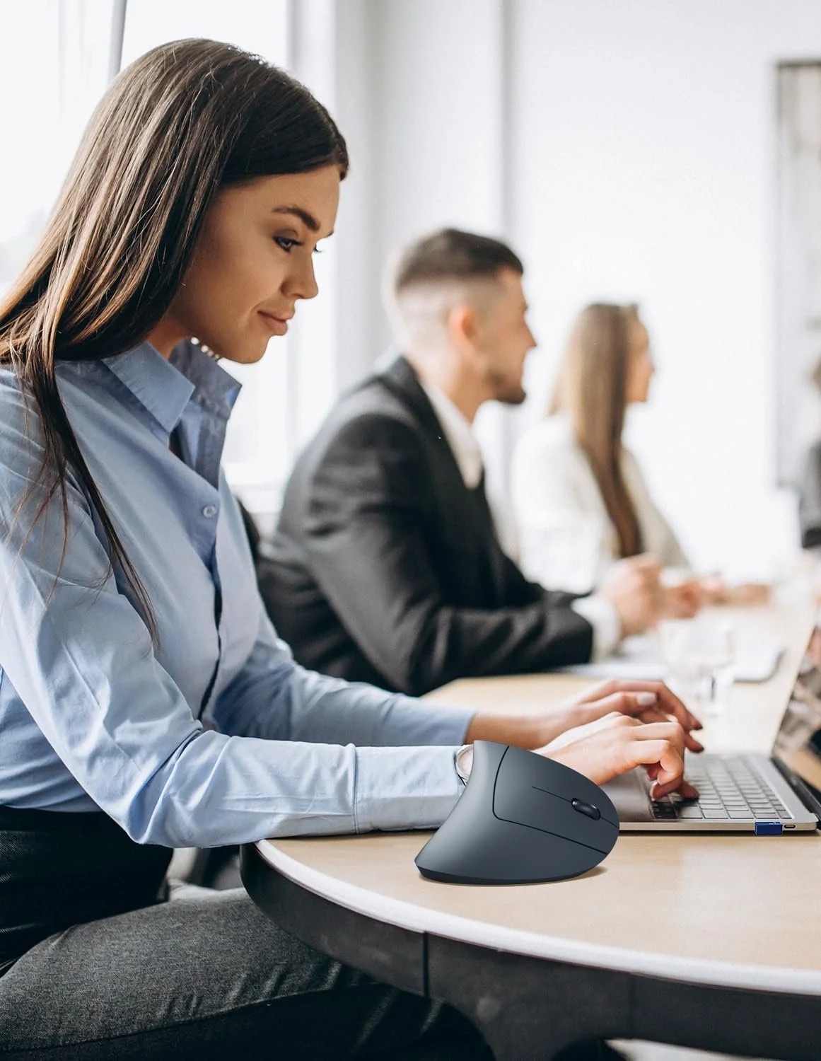 Миша TECKNET Бездротова вертикальна ергономічна 4800 DPI 5 кнопок, фото №7