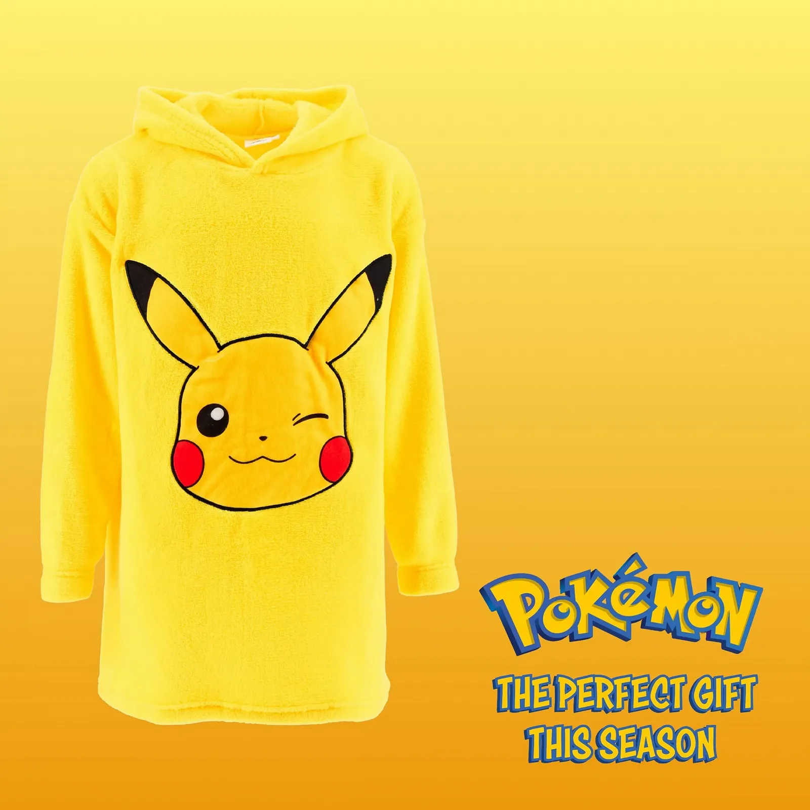 Толстовка-ковдра для хлопчиків Pokemon з дизайном Пікачу, фото №7 Толстовка-ковдра для хлопчиків Pokemon з дизайном Пікачу, фото №7