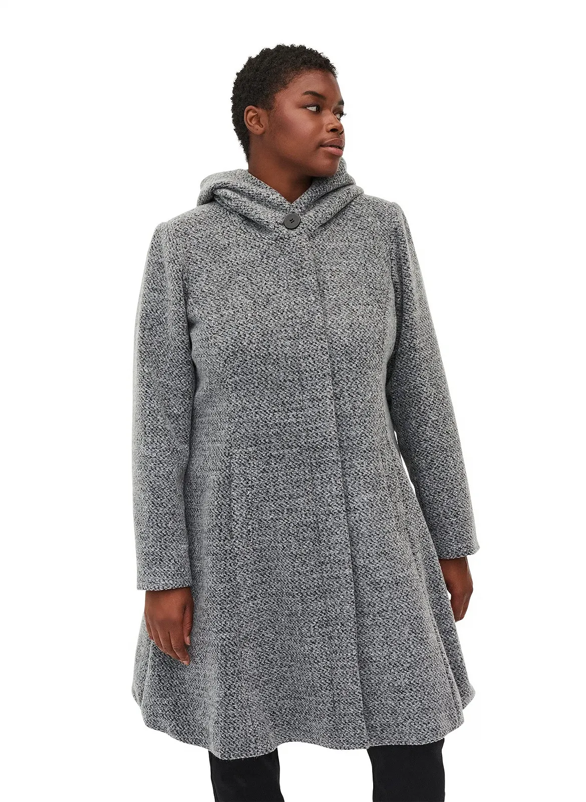 Жакет Zizzi з вовною та капюшоном, фото №1