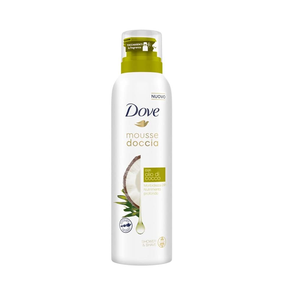 Мус для душу Dove Coconut Oil М'якість та живлення 5 шт х 200 мл, фото №1