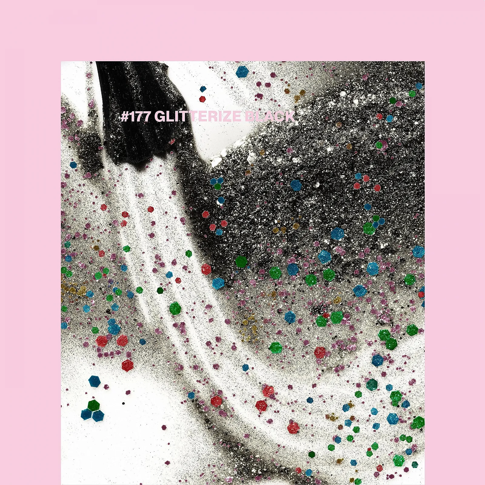 Гель-лак Pink Gellac 177 Glitterize Black, 15 мл, черный, фото №2 Гель-лак Pink Gellac 177 Glitterize Black, 15 мл, черный, фото №2