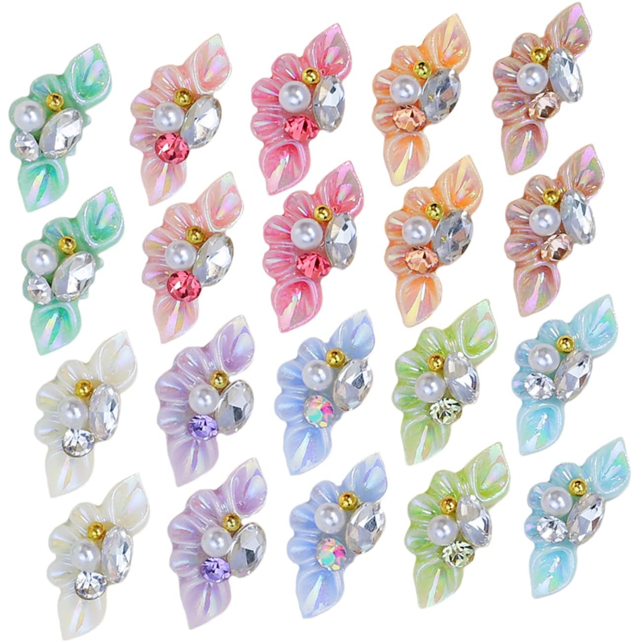Подвески для ногтей Цветы Housoutil 27шт Жемчуг Смола, фото №1 Подвески для ногтей Цветы Housoutil 27шт Жемчуг Смола, фото №1