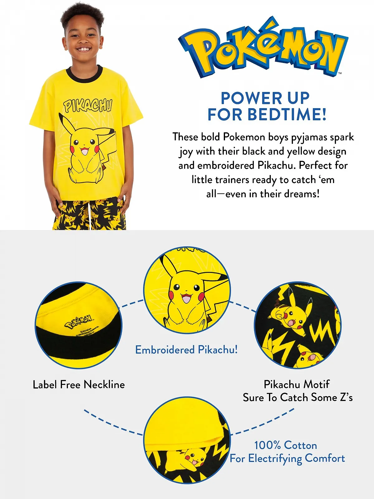 Піжама Pokemon Pikachu для хлопчиків, фото №6