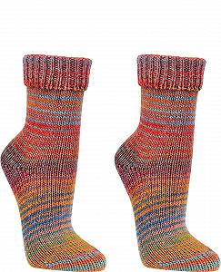 Носки WOWERAT Шерсть Скандинавский Стиль Ручная Вязка с Конвертом для Мужчин и Женщин 2 пары в 1 цвете - Фото 1