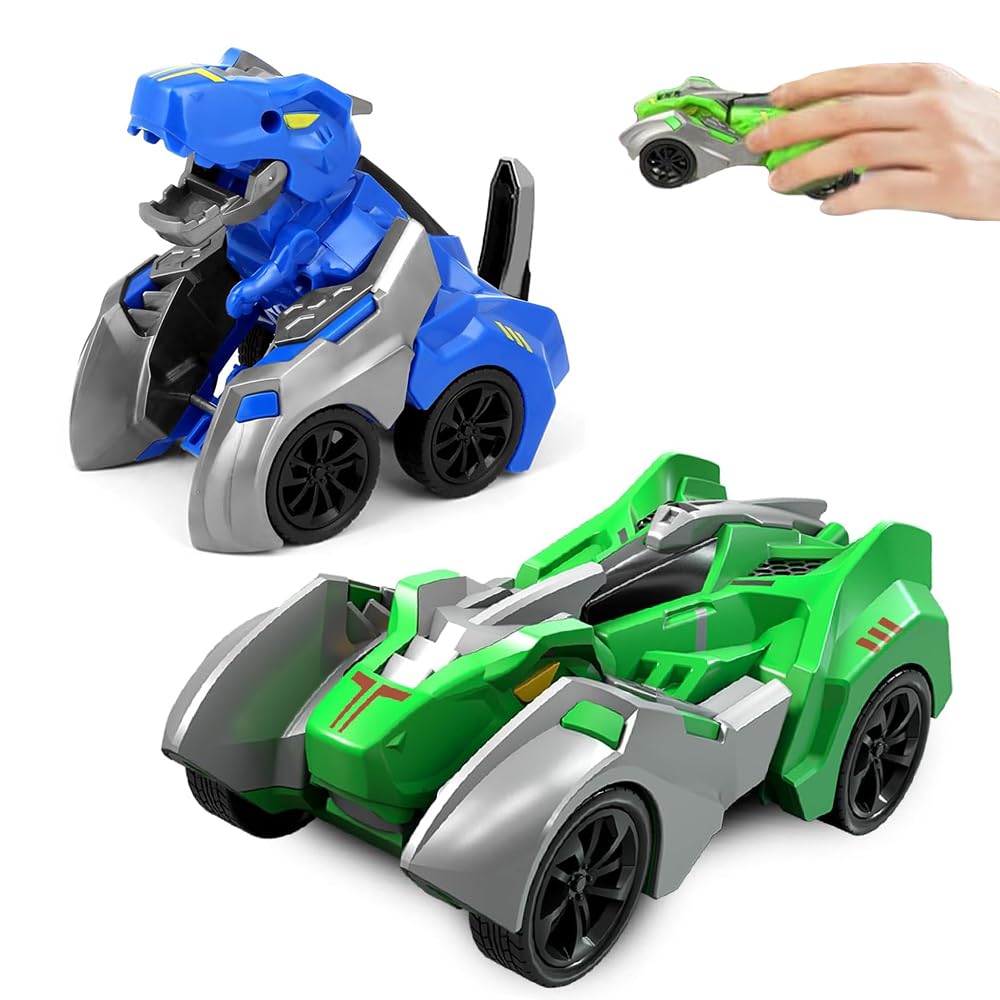 Игрушка Hojalis Dinosaur Transform Car Набор 2 шт. Динозавровый трансформер для детей 3 4 5 6 лет, фото №1
