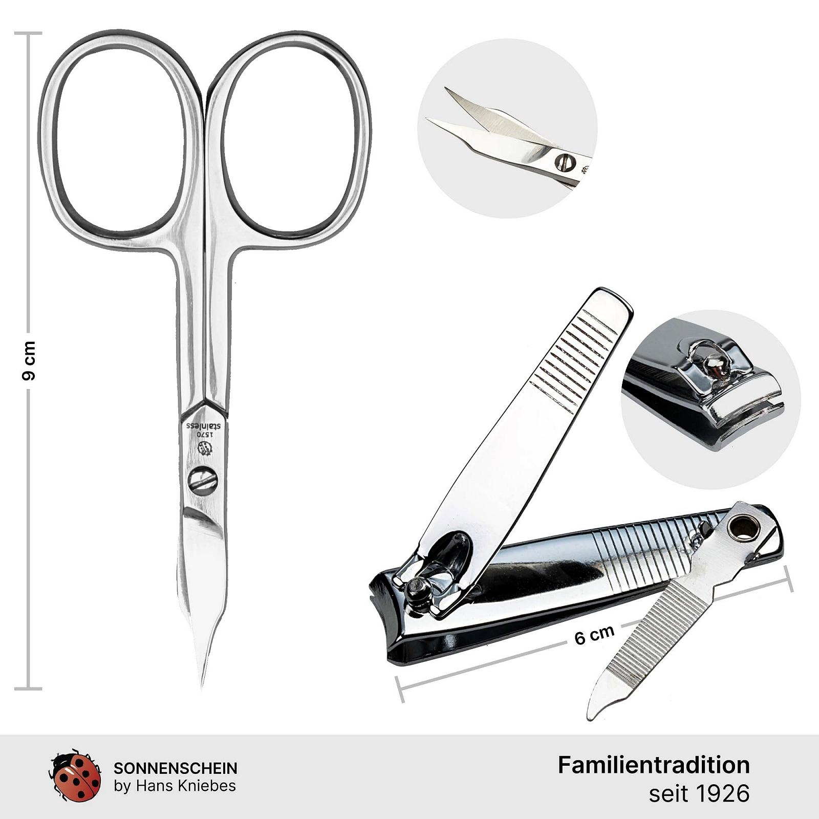 Набір для манікюру Sonnenschein by Hans Kniebes 6 предметів Чорний/Бежевий, фото №3 Набір для манікюру Sonnenschein by Hans Kniebes 6 предметів Чорний/Бежевий, фото №3