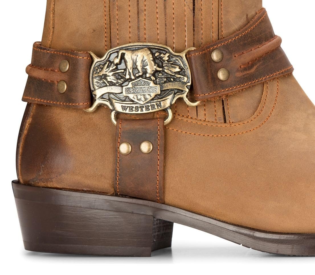 Черевики TruClothing.com Western, вінтажні, квадратний носок, фото №5