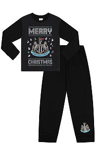 Комплект піжам Newcastle United Mens Kids Matching Family Merry Christmas Long для хлопчиків - Фото 1