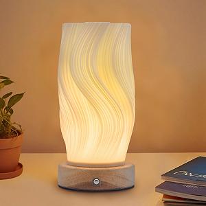 Настільна лампа FANSIR Medium Breeze A Wooden Base 9-Level Dimmable USB PLA Lampshade - Фото 1