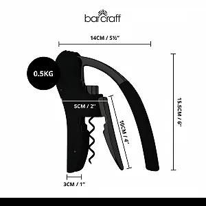 Штопор важільний Kitchen Craft Bar Craft Power Arc, чорний ціна на synthetic.ua - Фото 1 Штопор важільний Kitchen Craft Bar Craft Power Arc, чорний synthetic.ua - Фото 1