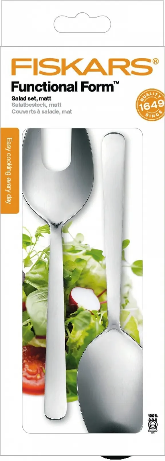 Набор Салатные Ложки Fiskars Functional Form 2 шт. Качественная Сталь Серебристый/Матовый, фото №6 Набор Салатные Ложки Fiskars Functional Form 2 шт. Качественная Сталь Серебристый/Матовый, фото №6