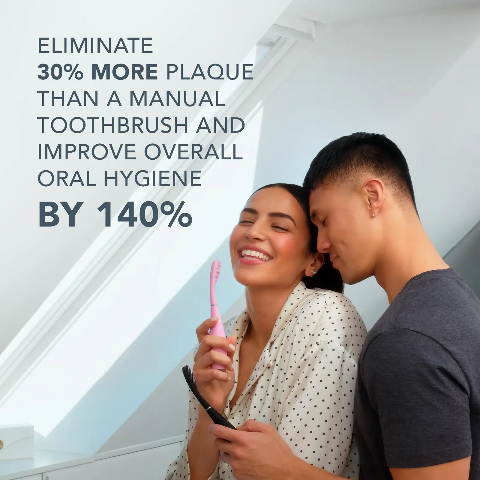 Электрическая зубная щетка FOREO ISSA 3 Total Oral Care Set 4-в-1 силиконовая звуковая Черная, фото №7