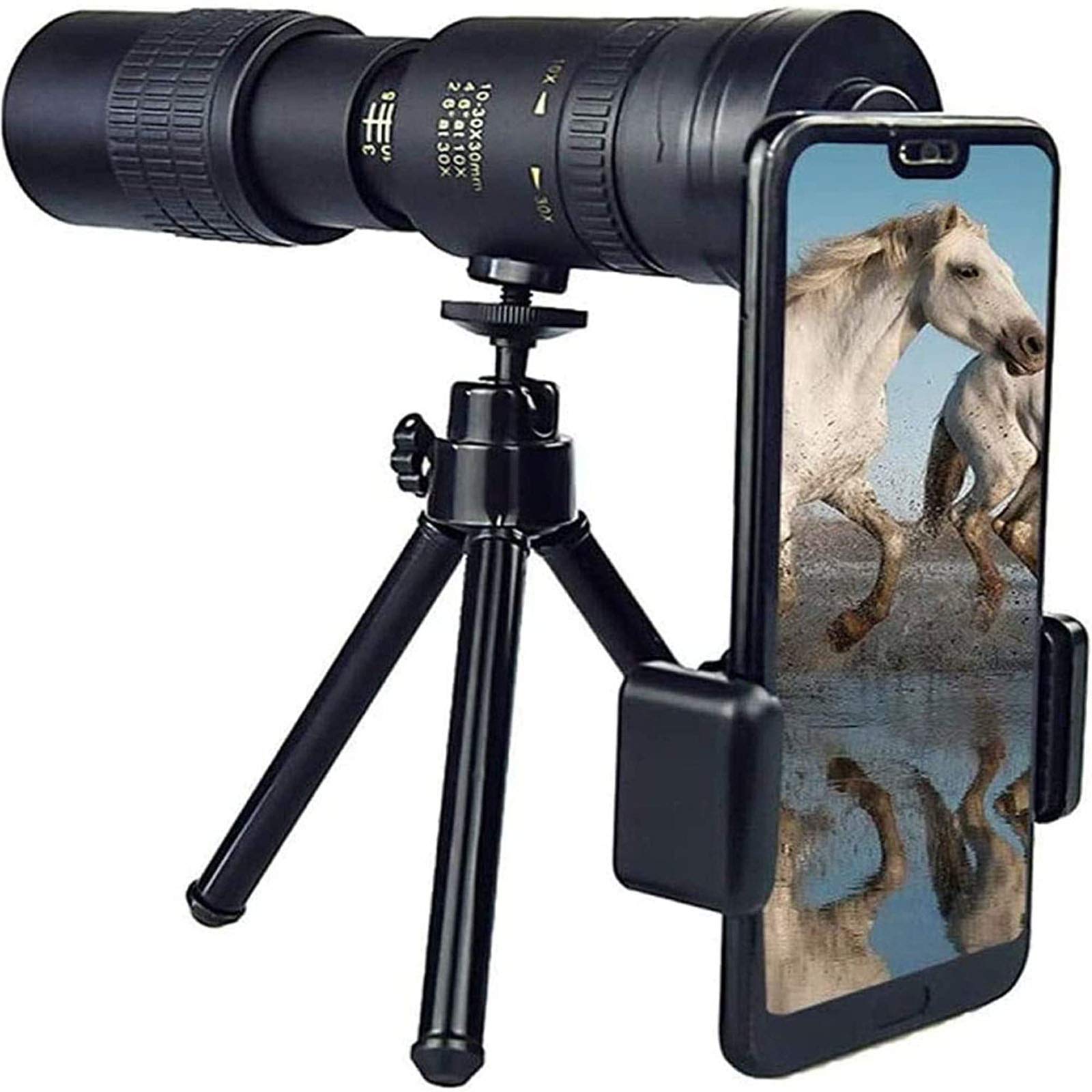 Телескоп монокуляр Super Telephoto Zoom 10-300 x 40 мм с штативом для телефона, фото №1