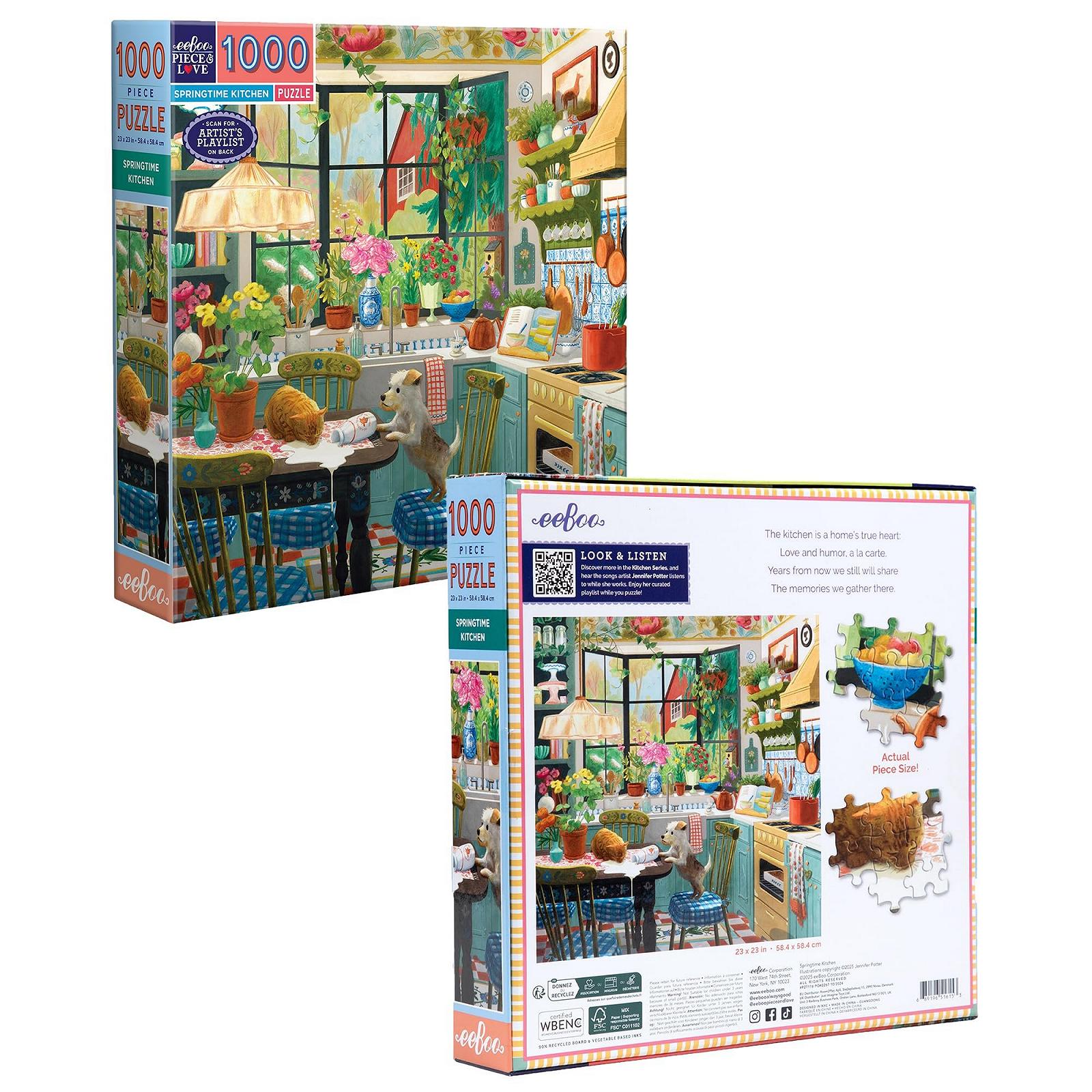 Пазл eeBoo Kitchen in Spring PZT116 1000 элементов, фото №6