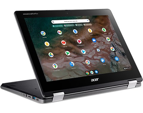 Ноутбук 12" Acer Chromebook Spin 512 (R853TNA-P8E3) Intel Pentium N6000 RAM 4GB eMMC 64GB 12год батарея Chrome OS, фото №5