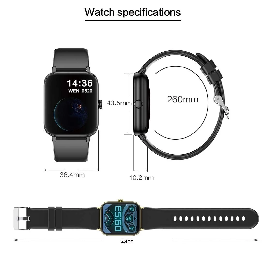 Смарт-годинник RollsTimi Жіночий для Android, фото №8