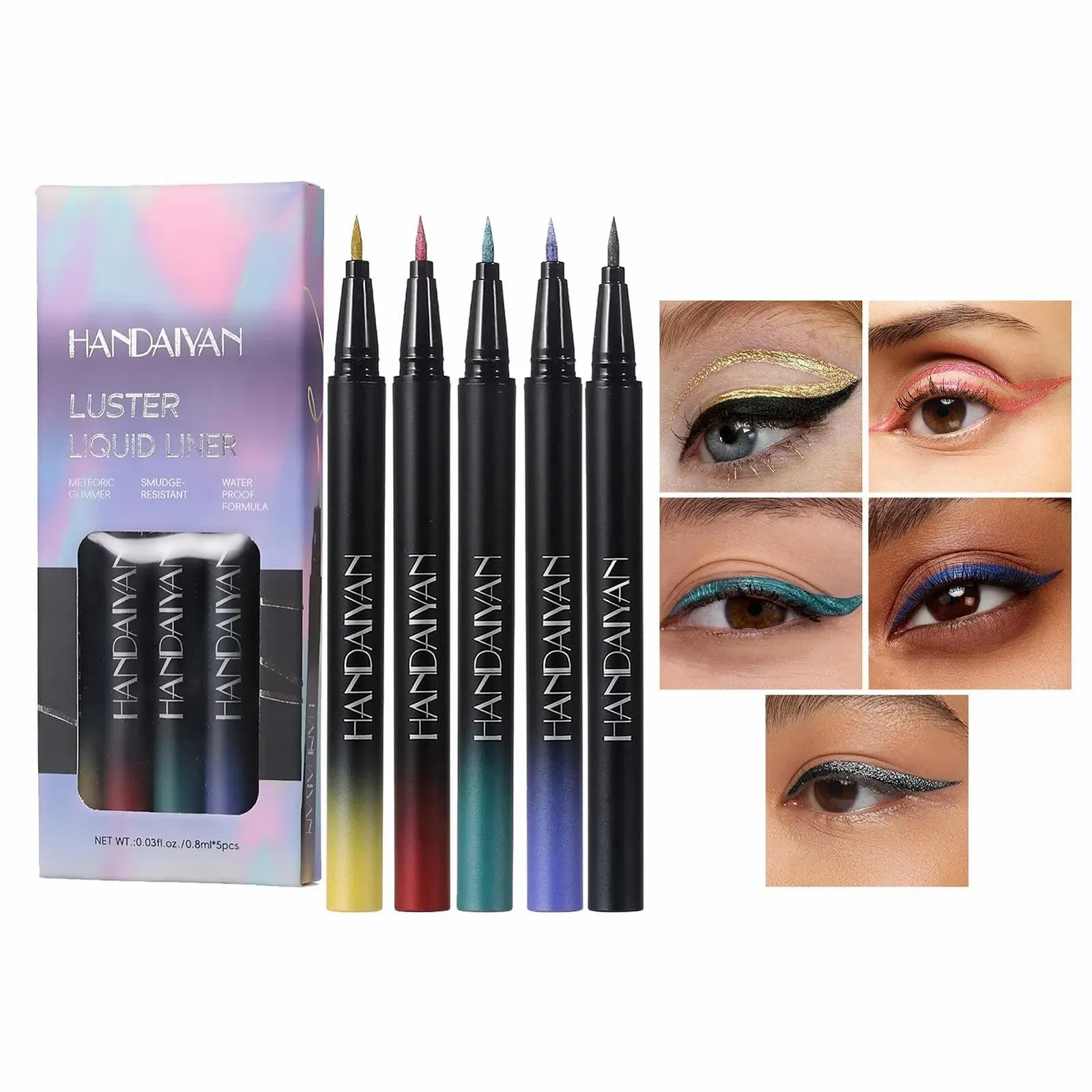 Набор подводок Buerfu Farbiges, жидкая блестящая, фото №7