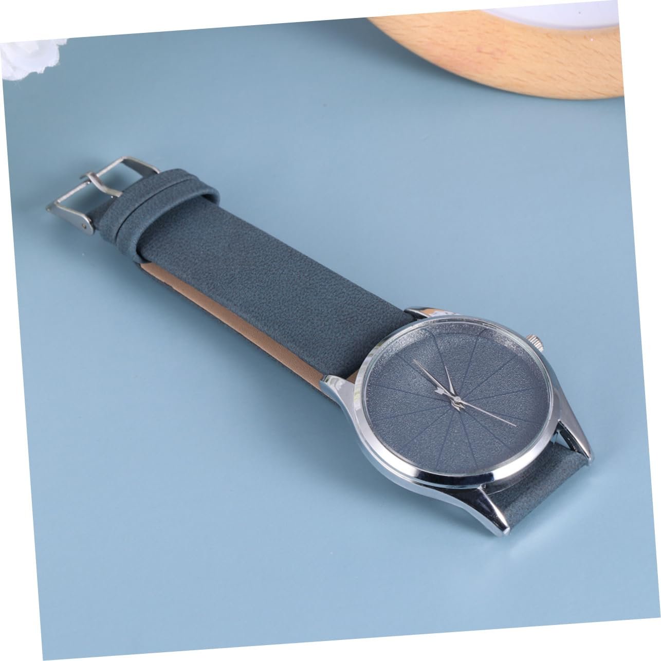 Кварцовий Годинник Beaupretty Жіночий Тонкий Шкіряний Ремінець Мінімалістичний Дизайн Синій, фото №8