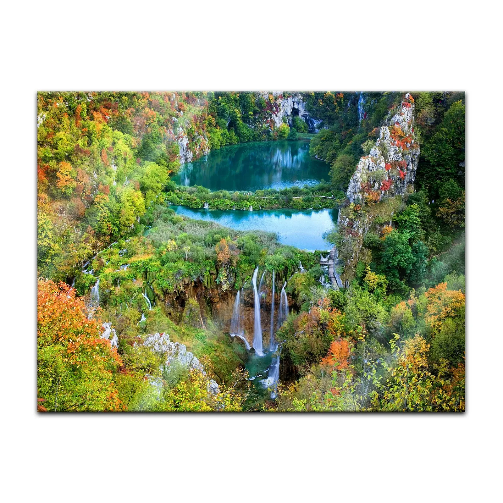 Картина на склі WandFXPro Plitvicer Lakes II 80 x 60 см, фото №2