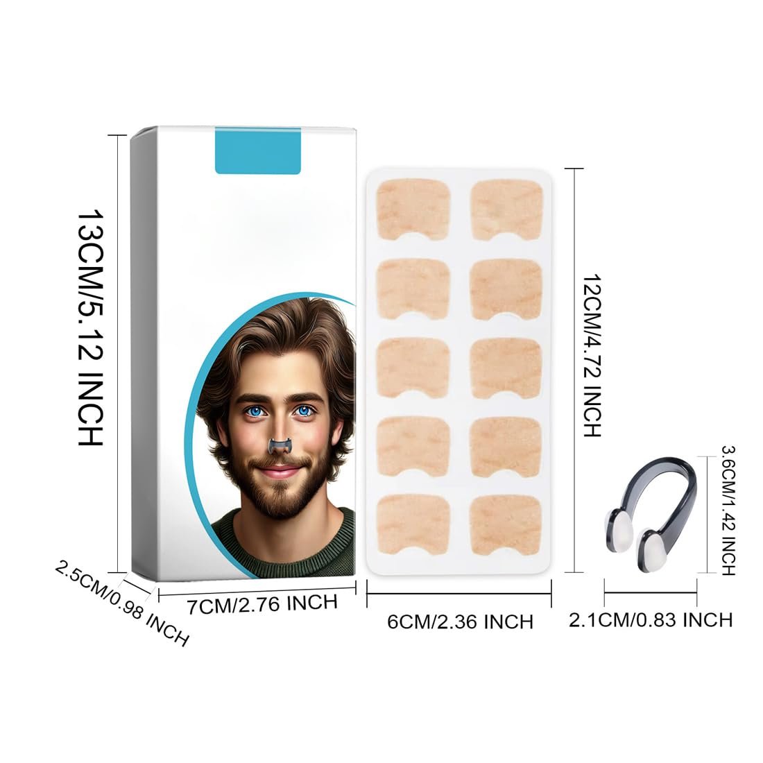 Пластирі для носа, стопер проти хропіння, фото №2