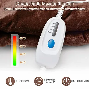 Электрическое одеяло GOPLUS 180 x 130 см, коричневое цена на synthetic.ua - Фото 1 Электрическое одеяло GOPLUS 180 x 130 см, коричневое synthetic.ua - Фото 1