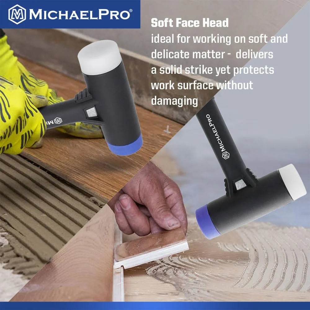 Киянка MichaelPro MP004026 двухсторонняя мягкая искробезопасная устойчивая к погодным условиям, фото №6 Киянка MichaelPro MP004026 двухсторонняя мягкая искробезопасная устойчивая к погодным условиям, фото №6