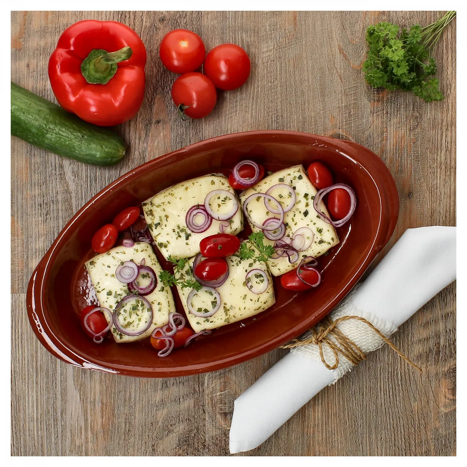 Набор из 2 овальных глиняных форм для запекания MamboCat Boris 1 л 33 x 19 x 4,7 см Размер M глазурованные, фото №4