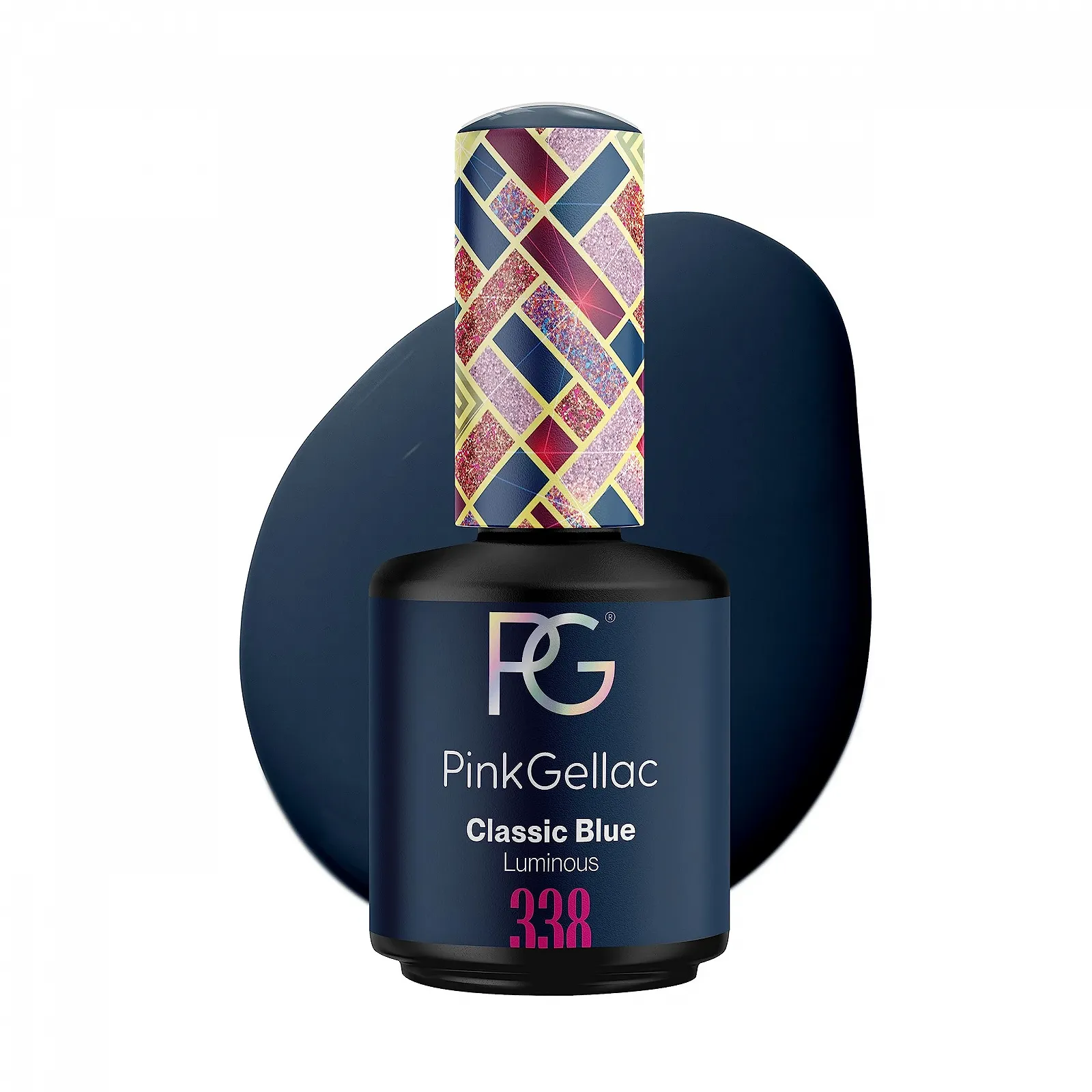 Гель-лак Pink Gellac 338 Classic Blue, 15 мл, синий, фото №1 Гель-лак Pink Gellac 338 Classic Blue, 15 мл, синий, фото №1