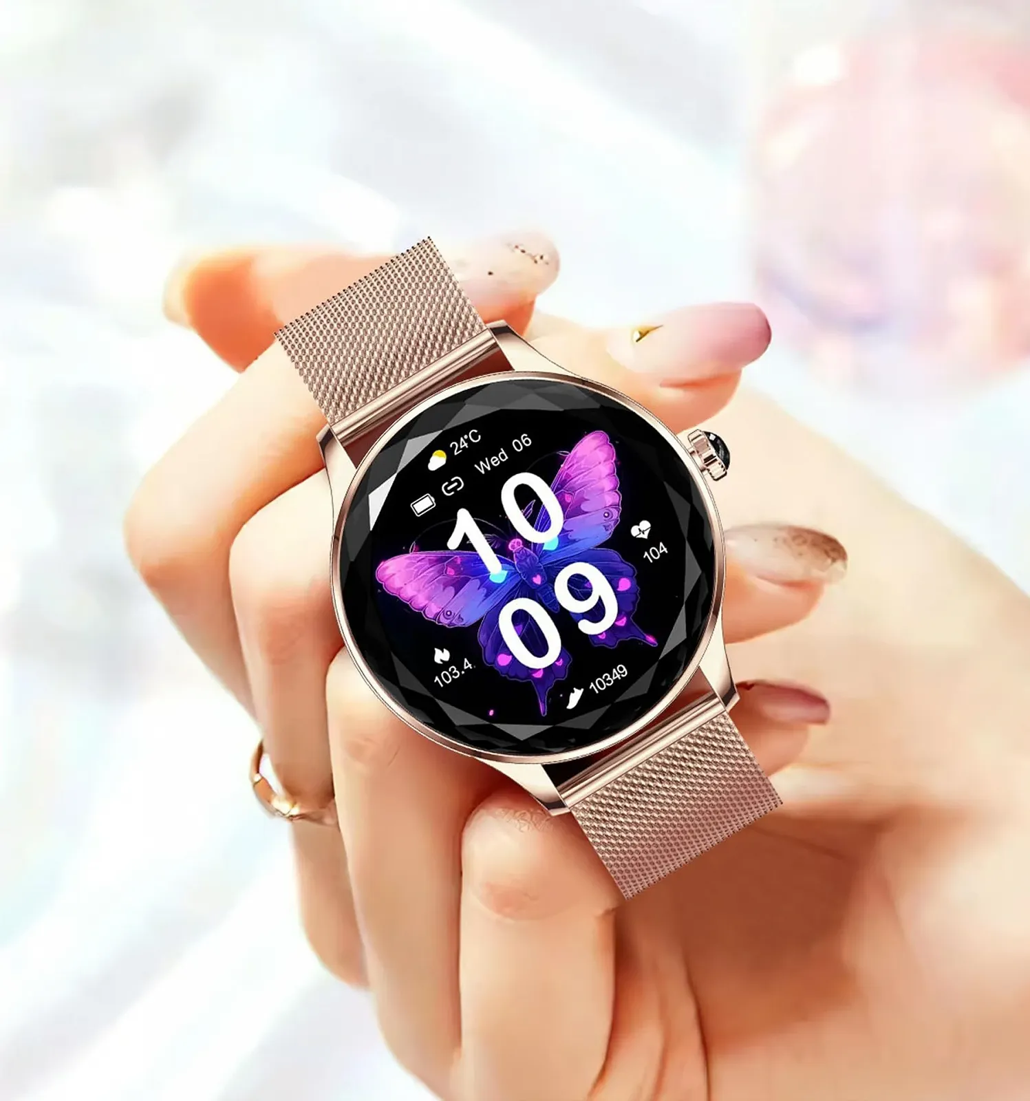 Смартгодинник BOCLOUD для жінок та чоловіків, для iPhone та Android, IP68 водонепроникний, з вимірюванням кисню в крові / пульсу / моніторингом сну, фото №9