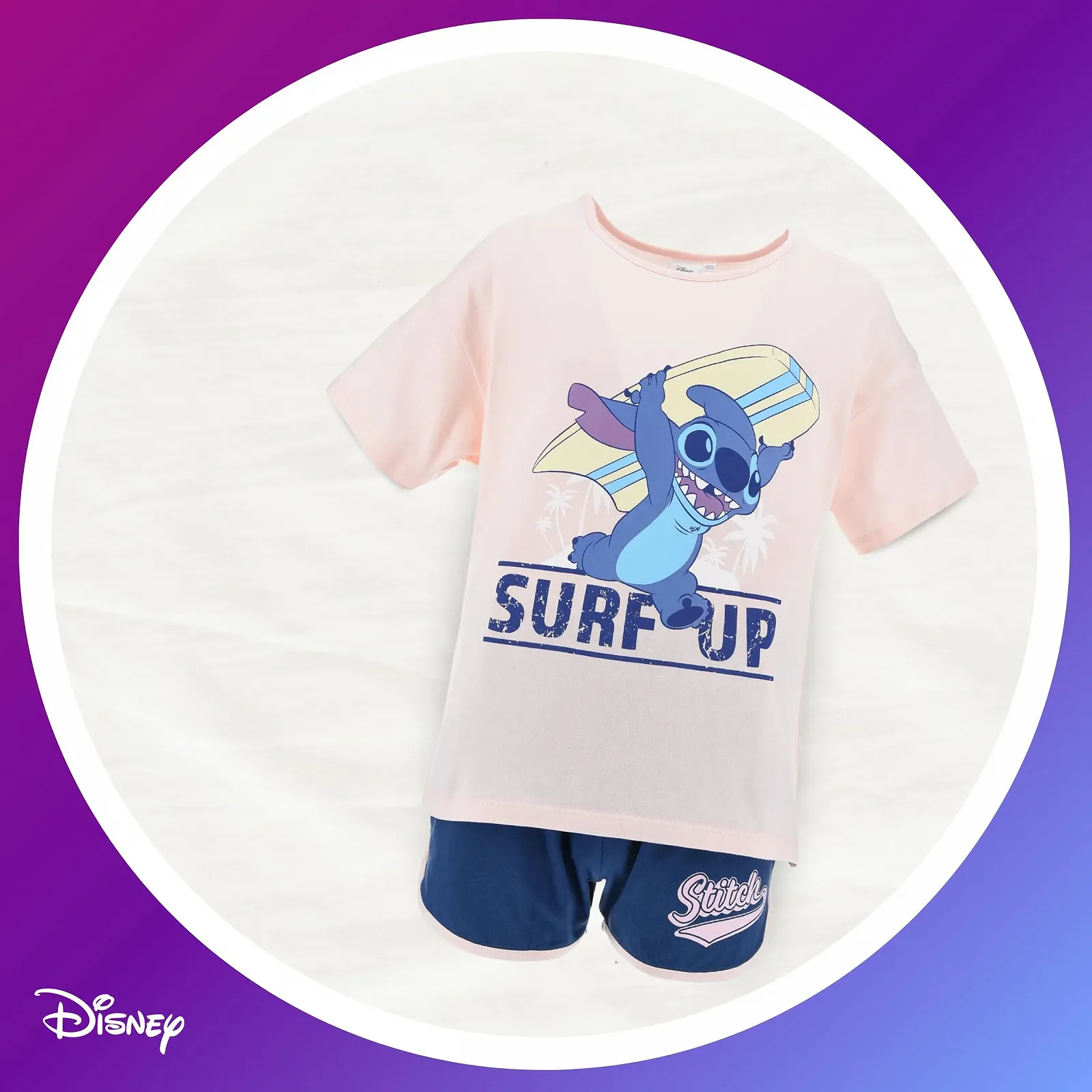 Піжама Disney Stitch для дівчинки, комплект з 2 предметів, фото №4 Піжама Disney Stitch для дівчинки, комплект з 2 предметів, фото №4