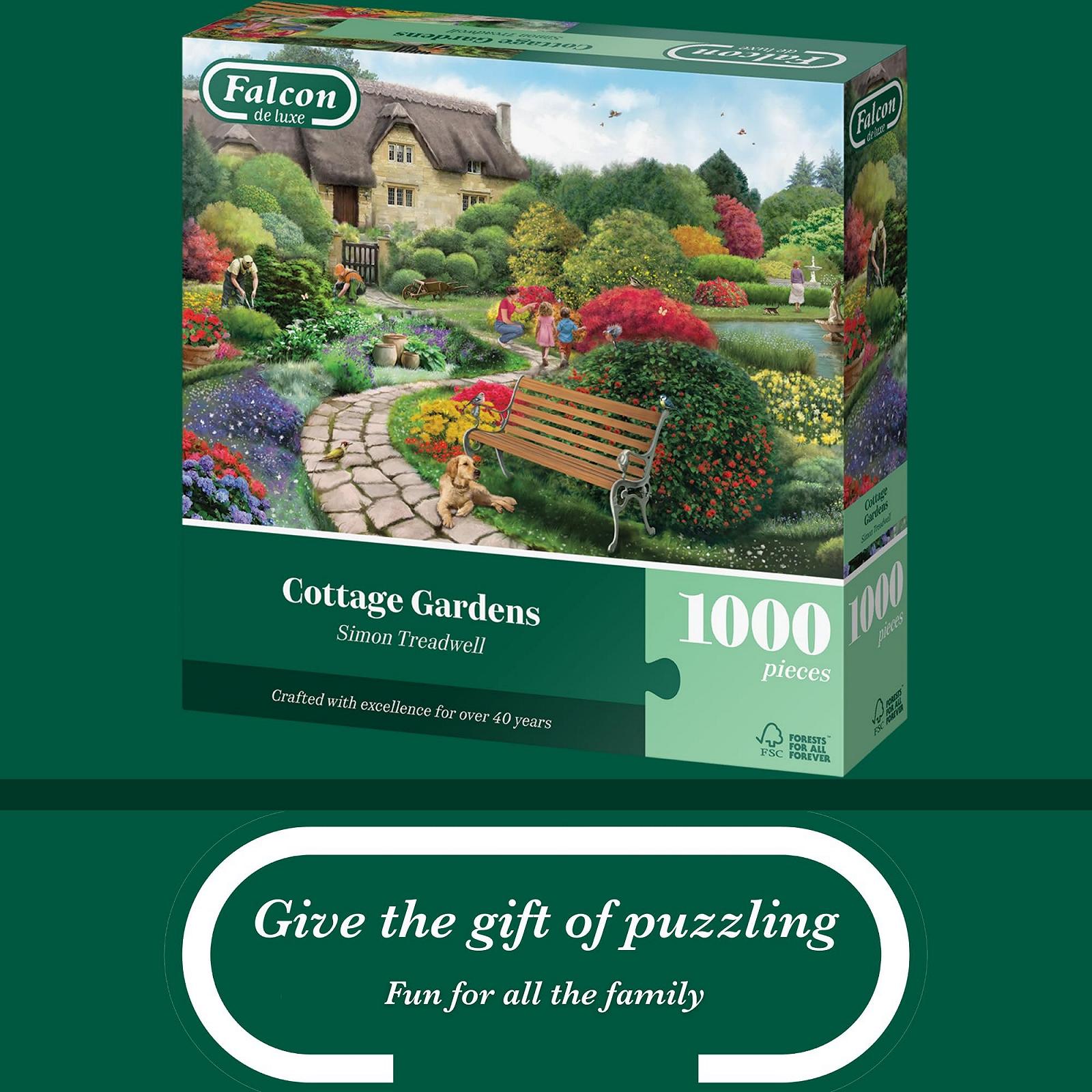 Пазл Falcon Cottage Gardens 1000 деталей, фото №7 Пазл Falcon Cottage Gardens 1000 деталей, фото №7