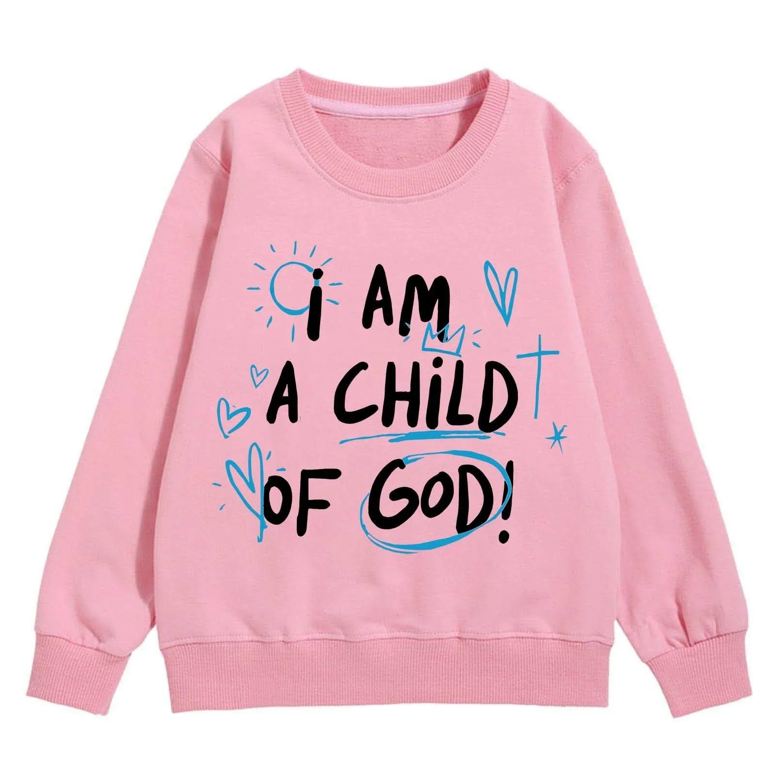 Світшот Generisch 2026 з графічним принтом для дівчинки, круглий виріз, довгі рукави, фото №2