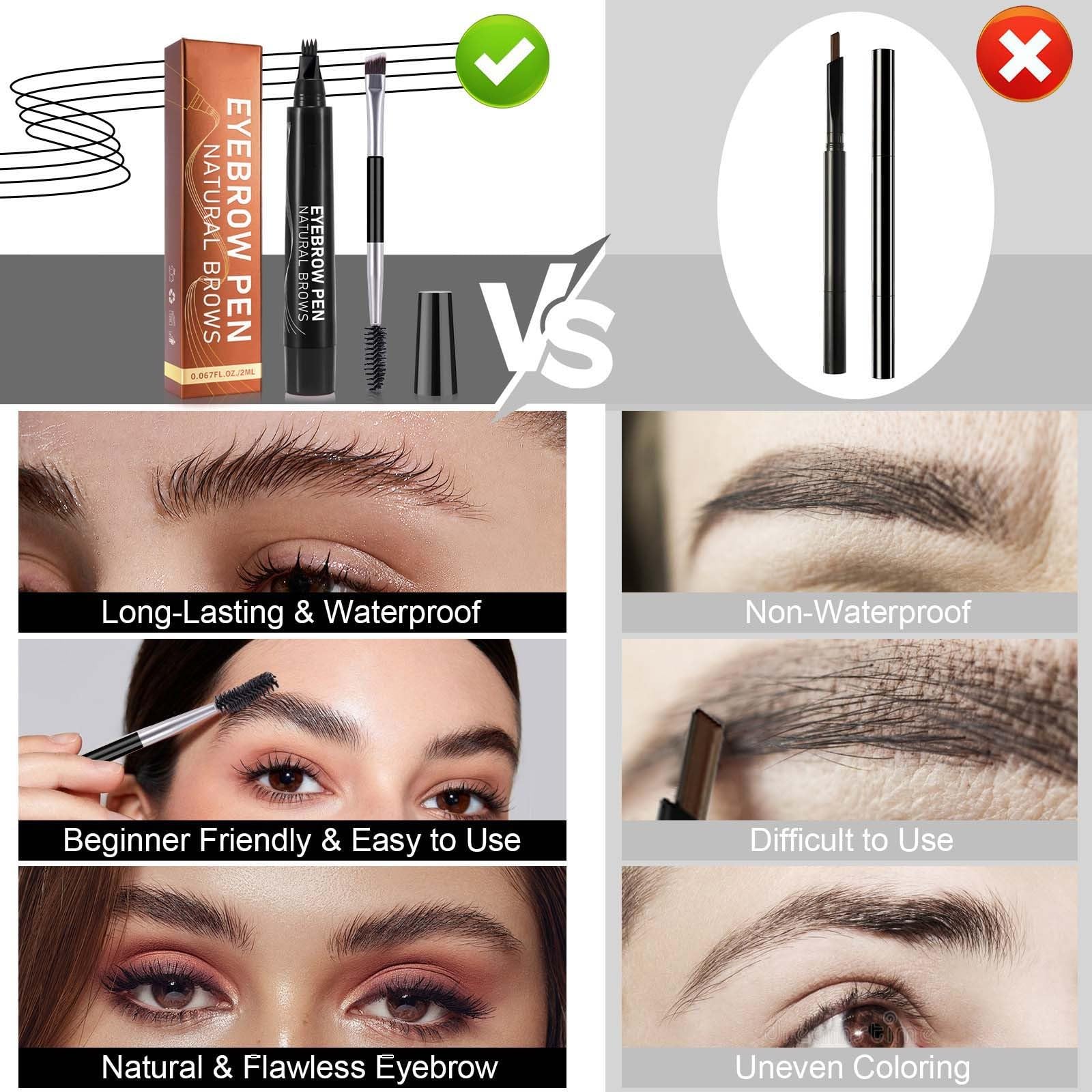 Олівець для брів Magic Tattoo 4 Gabelspitze Microblading Wasserfest Браун, фото №5