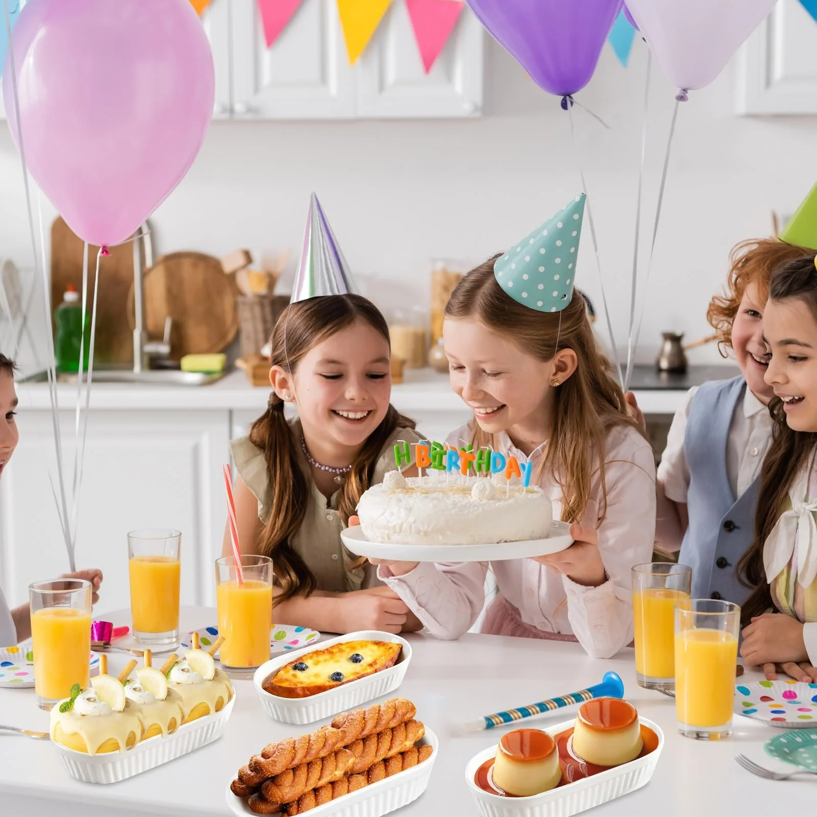 Набор форм для крем-брюле 6 шт. 200 мл фарфоровые овальные термостойкие, фото №7