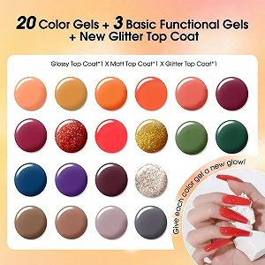 Гель-лак ROSALIND Набір 24 шт. Осінньо-зимові кольори synthetic.ua - Фото 1