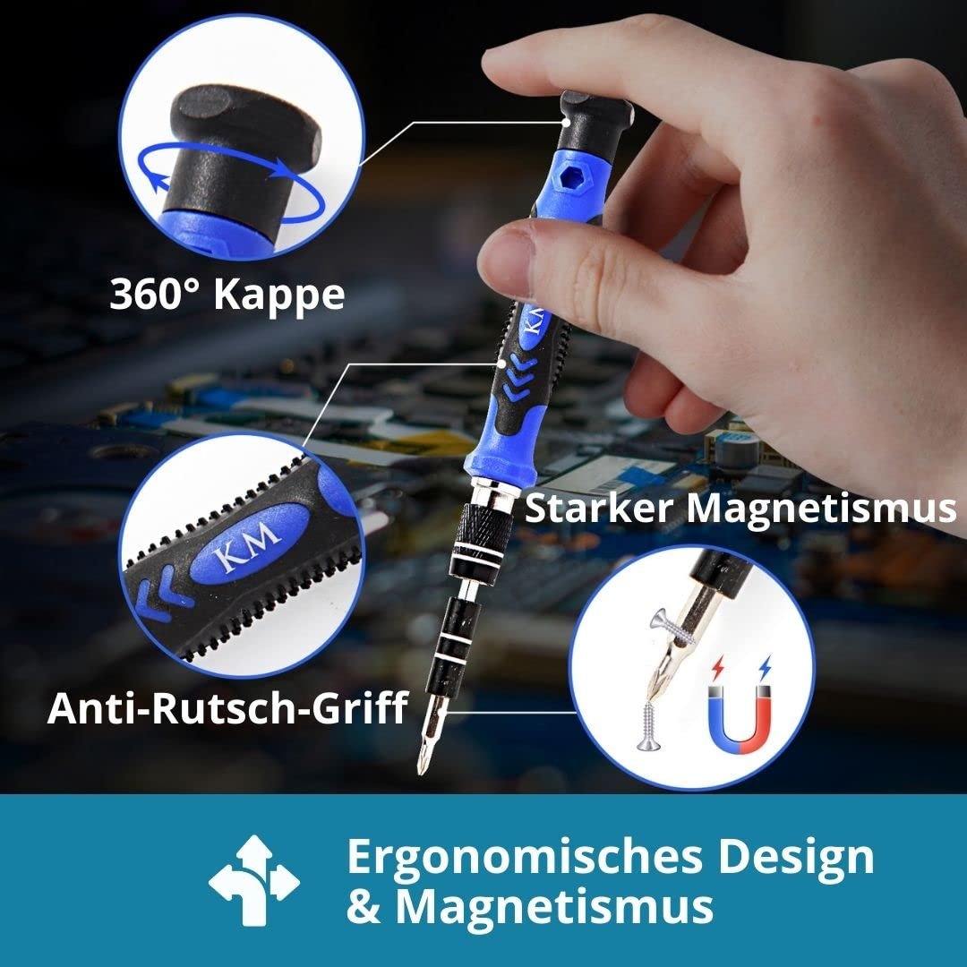 Набор Kooling Monster KOMBO-01 117 в 1 прецизионных отверток, профессиональный магнитный ремонтный набор с ковриком для винтов и антистатической щеткой для электроники, фото №4 Набор Kooling Monster KOMBO-01 117 в 1 прецизионных отверток, профессиональный магнитный ремонтный набор с ковриком для винтов и антистатической щеткой для электроники, фото №4