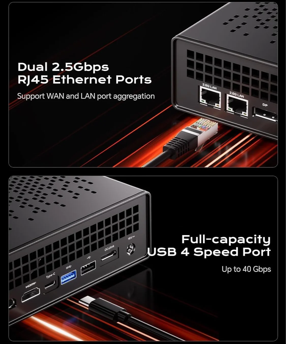 Мини ПК MINIS FORUM MS-A1 / Intel Core i5-12600H / RAM 8GB / SSD 512GB / HDMI / LAN / Wi-Fi 6 / Bluetooth 5.2 / Windows 11 / Black, фото №6 Мини ПК MINIS FORUM MS-A1 / Intel Core i5-12600H / RAM 8GB / SSD 512GB / HDMI / LAN / Wi-Fi 6 / Bluetooth 5.2 / Windows 11 / Black, фото №6