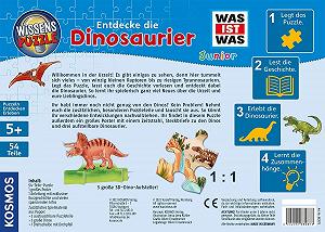 Пазл KOSMOS What Is What Junior 682873 "Открой для себя динозавров" 54 элемента Разноцветный synthetic.ua - Фото 1