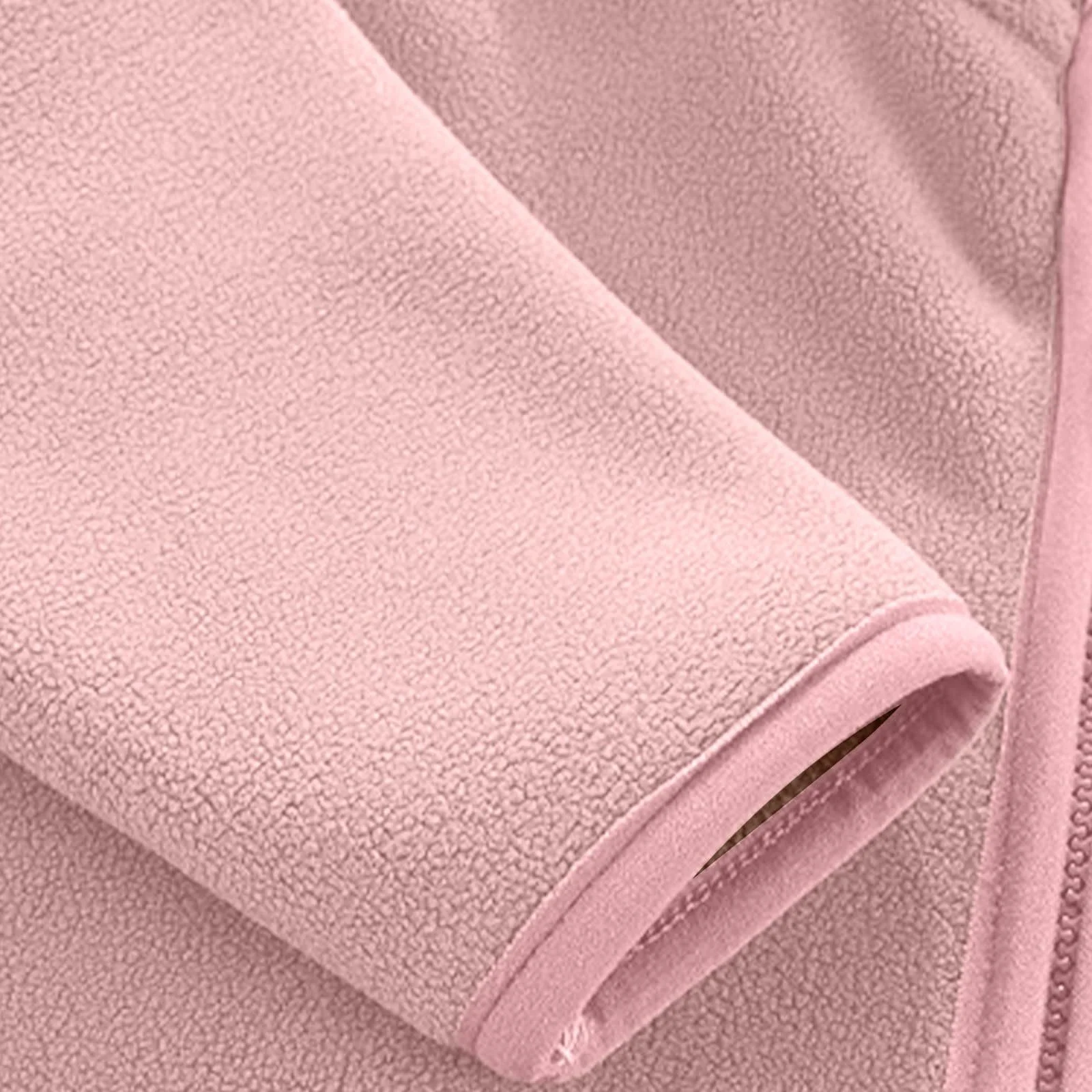 Флисовая куртка детская унисекс Teddy, однотонная зимняя теплая куртка-мантия, зимняя флисовая куртка с карманом, флисовая куртка на молнии, детская легкая куртка со стойкой, фото №4