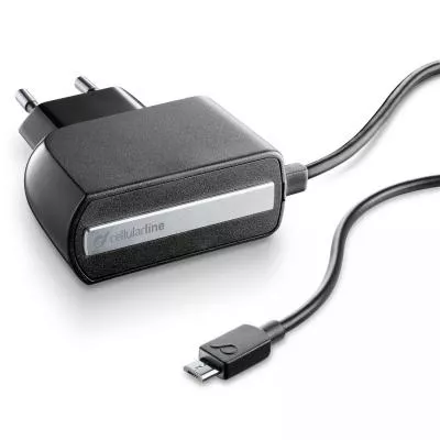 Зарядное устройство 2A with cable 1,6m MicroUSB CellularLine (ACHPHMICROUSB), фото №1