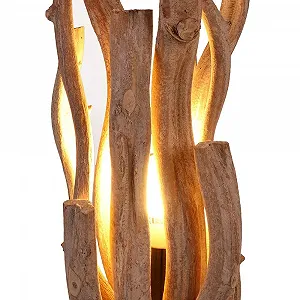 Настільна лампа IMAGO Driftwood Bleached Liana 15 x 15 x 39 см Натуральний synthetic.ua - Фото 1