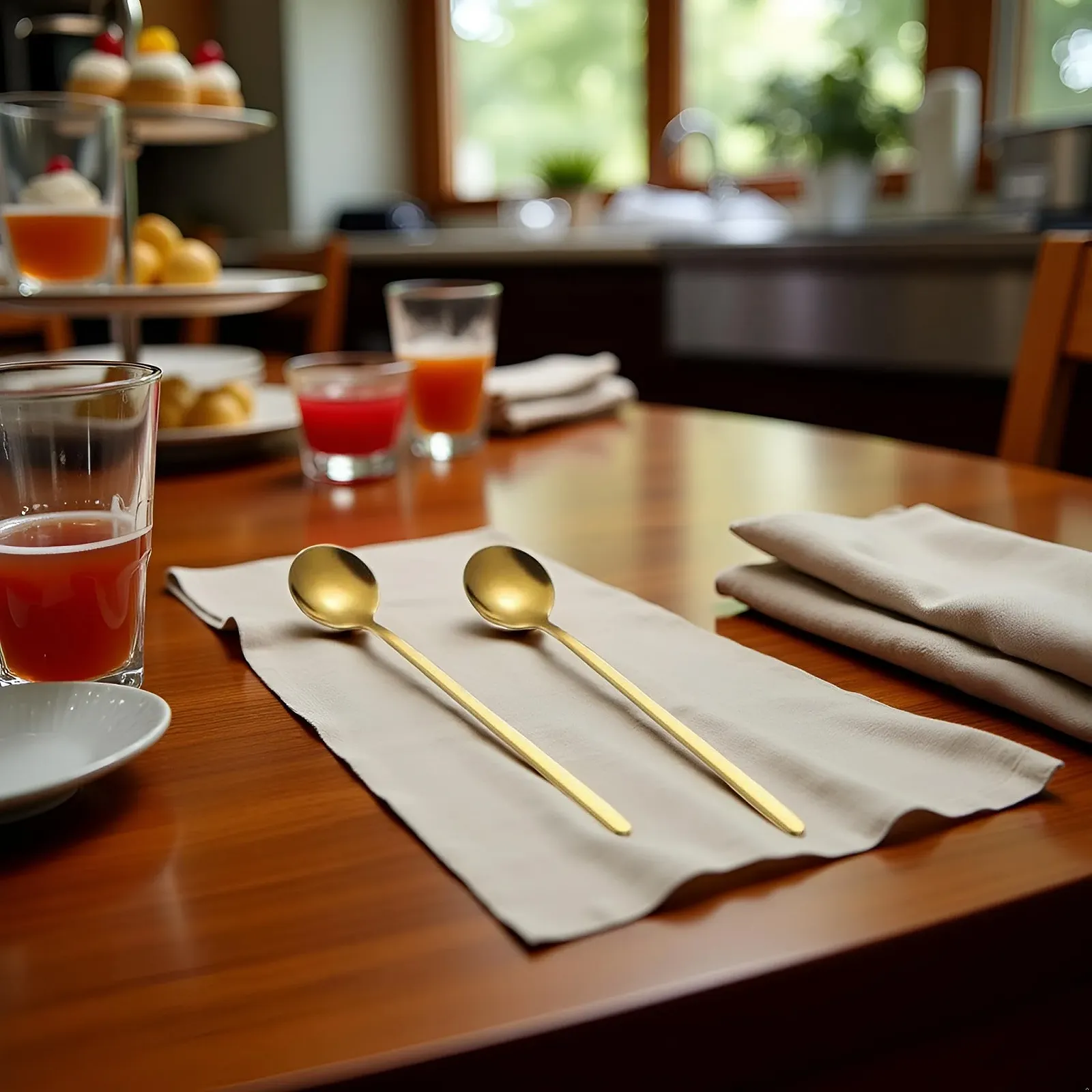 Ложка для кофе Смешивающая ложка Чайная ложка с длинной ручкой Золотая чайная ложка Ложка для холодного чая Длинная ложка для размешивания 175 cm Специальная ложка Ложка для кофе и эспрессо Набор из 2 штук, фото №2
