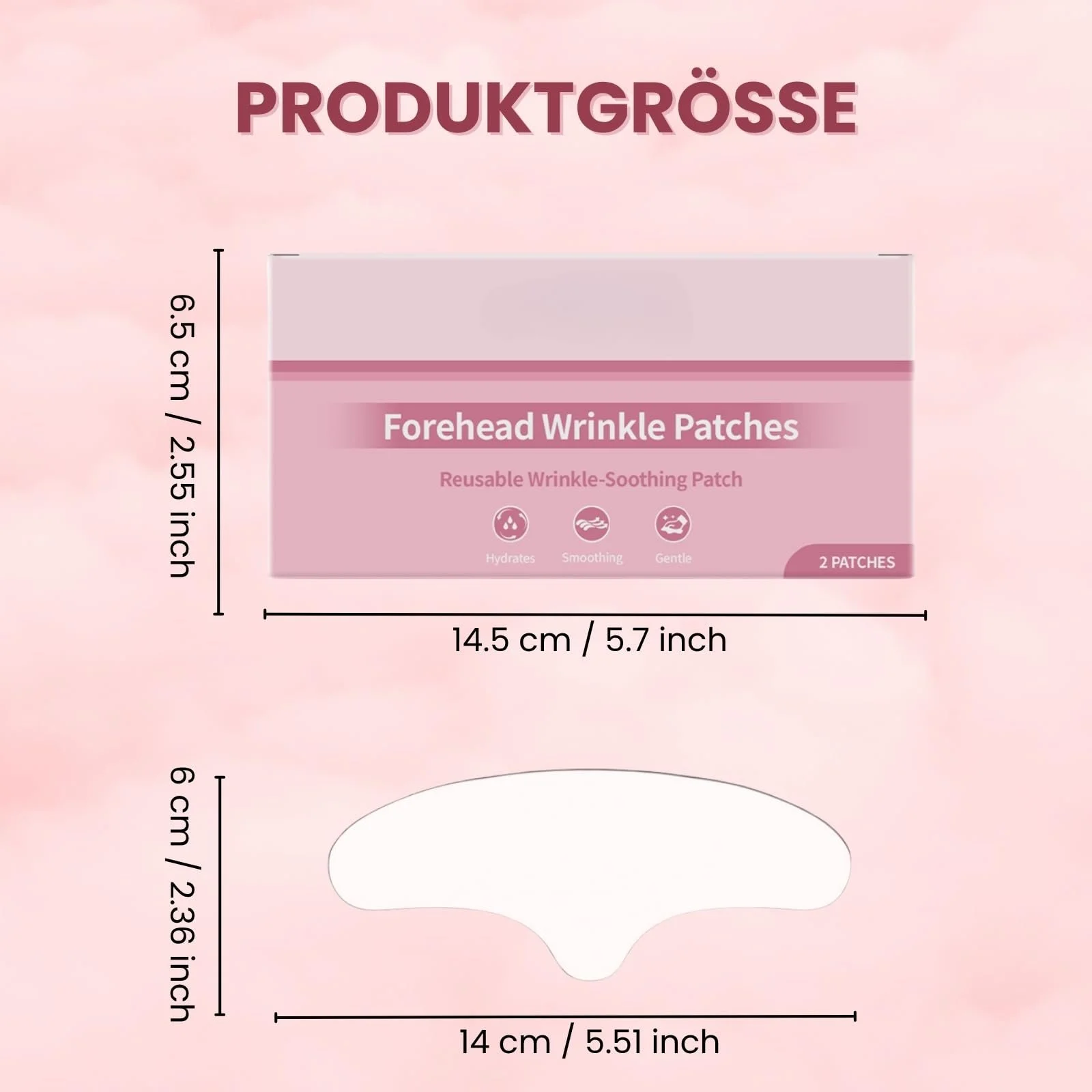 Пластирі проти зморшок Багаторазові Силіконові, 4 шт., Зволоження та Підтяжка Шкіри, фото №7