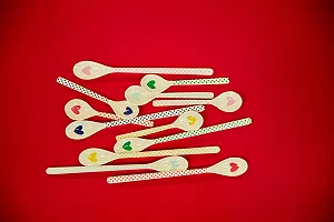 Ложки для рису та чаю Rice Hearts Print з сердечками набір 6 шт меламін synthetic.ua - Фото 1